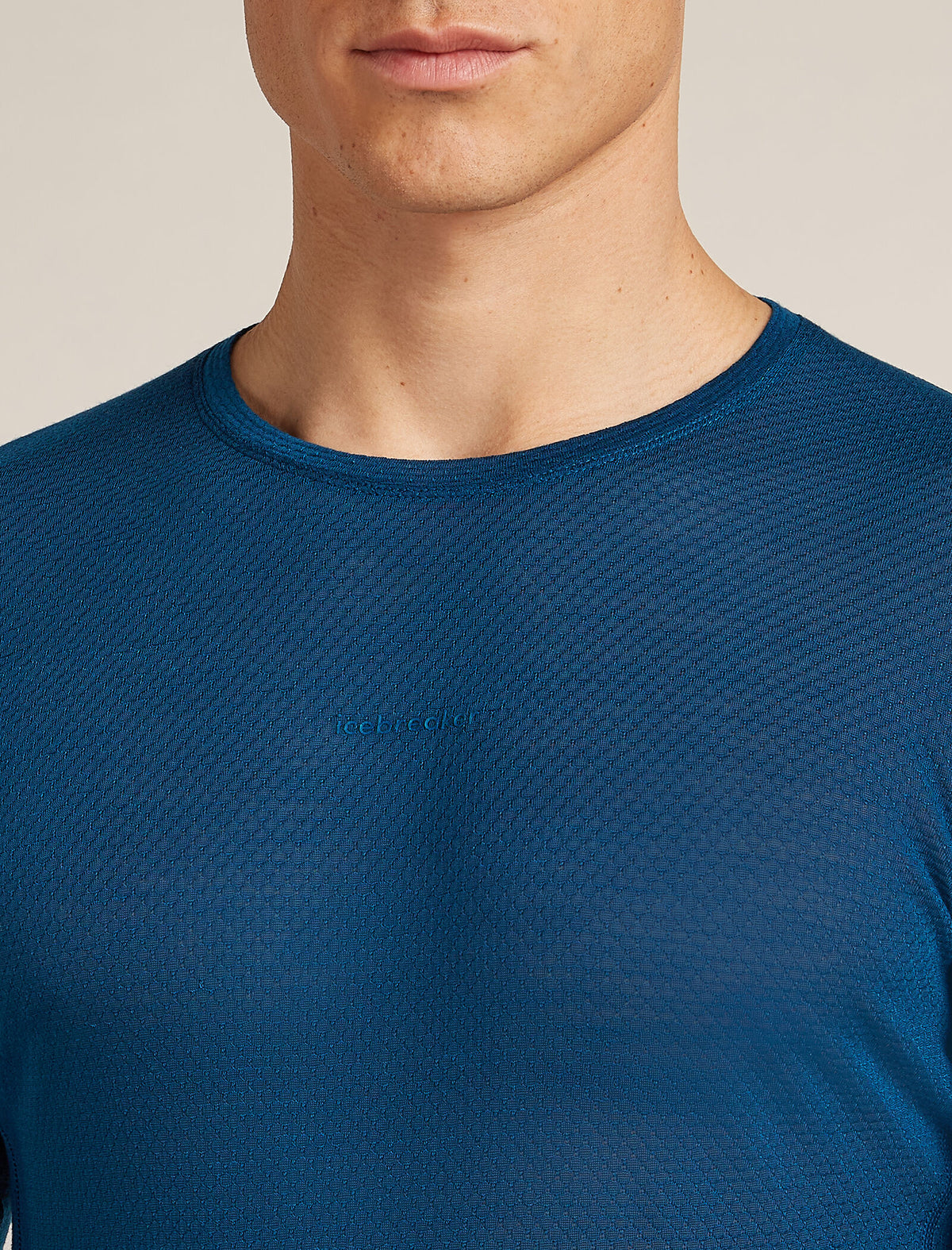Merino Blend 75 Cool-Lite™ Featherlight™ Long Sleeve Crewe Thermal Top Atlantis - 5