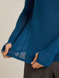 Merino Blend 75 Cool-Lite™ Featherlight™ Long Sleeve Crewe Thermal Top Atlantis - 6