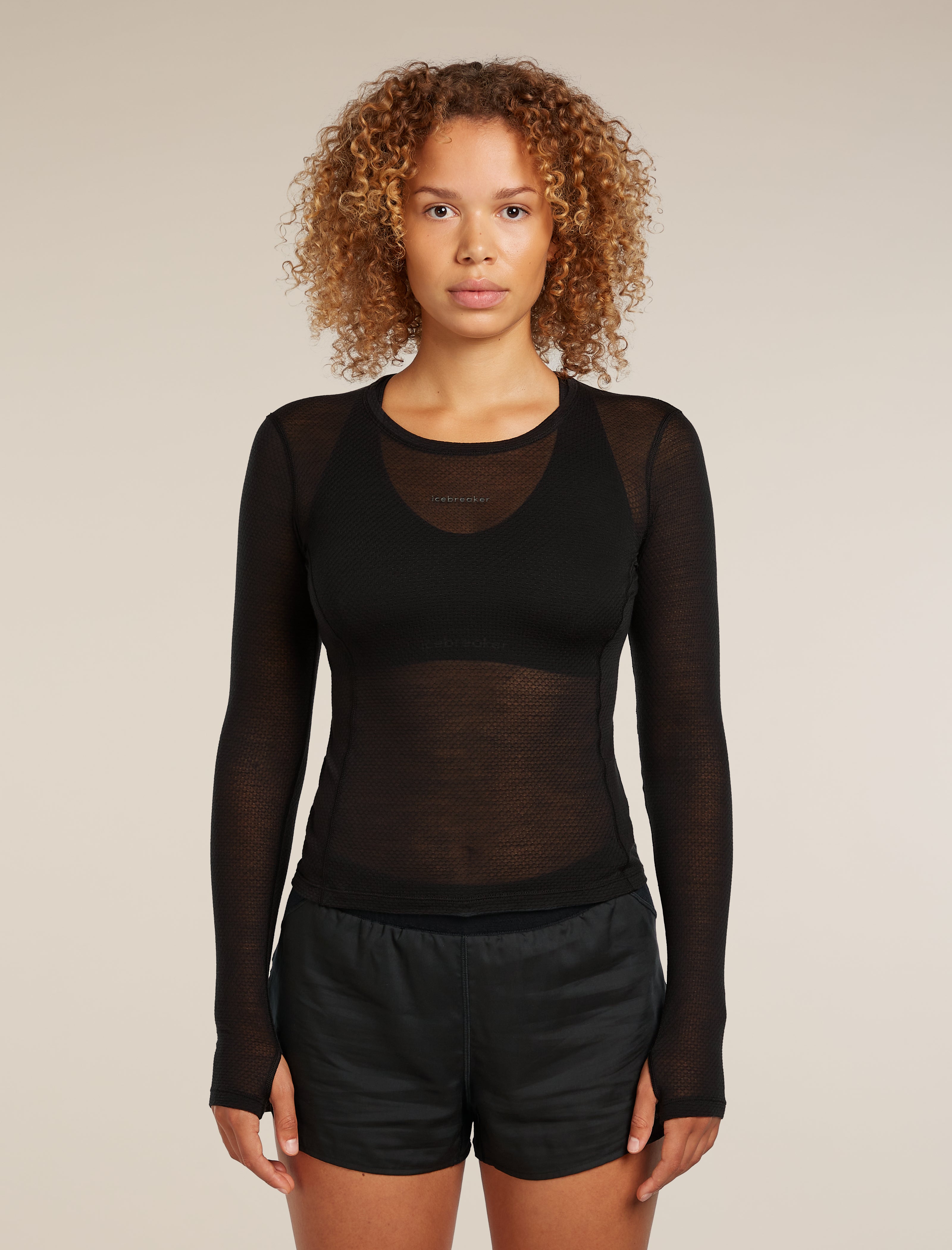 Merino Blend 75 Cool-Lite™ Featherlight™ Long Sleeve Crewe Thermal Top