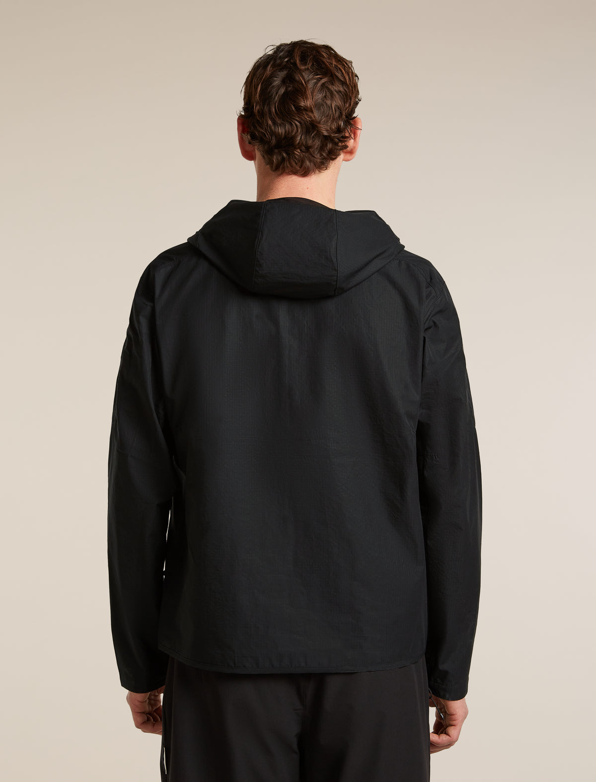 Men's Shell+™ Cotton Elevation Windbreaker Jacket Black - 3