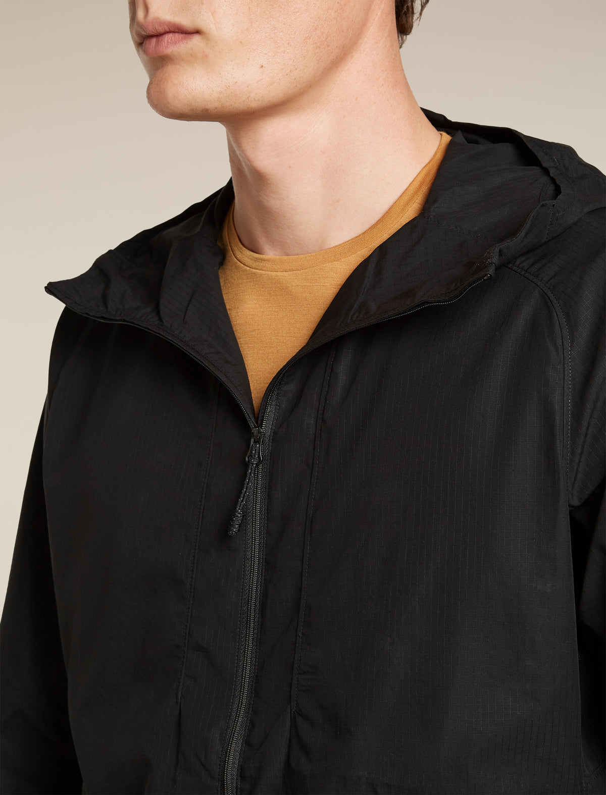 Men's Shell+™ Cotton Elevation Windbreaker Jacket Black - 6