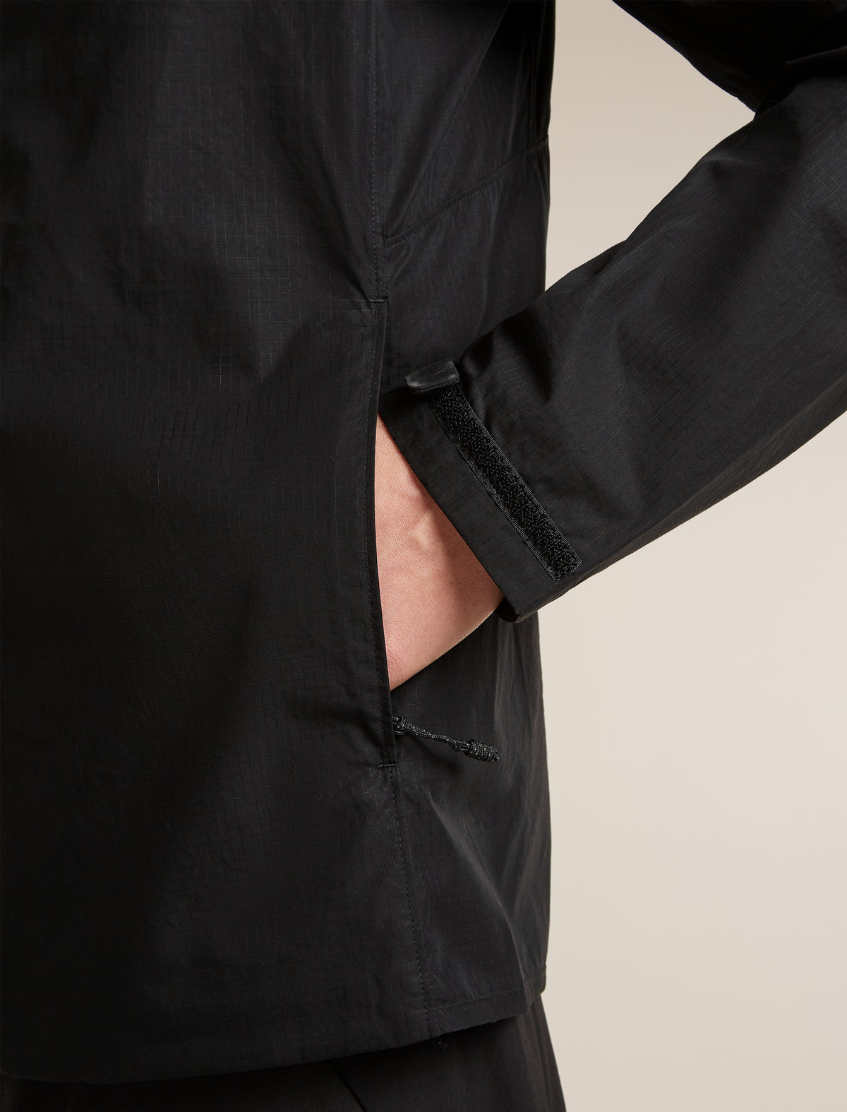 Men's Shell+™ Cotton Elevation Windbreaker Jacket Black - 8