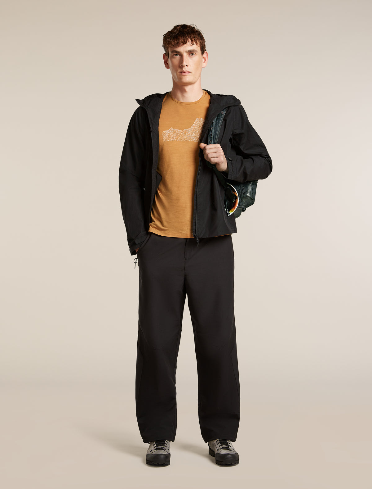 Men's Shell+™ Cotton Elevation Windbreaker Jacket Black - 4