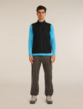 Men's Shell+™ Cotton Elevation Windbreaker Vest Black - 3