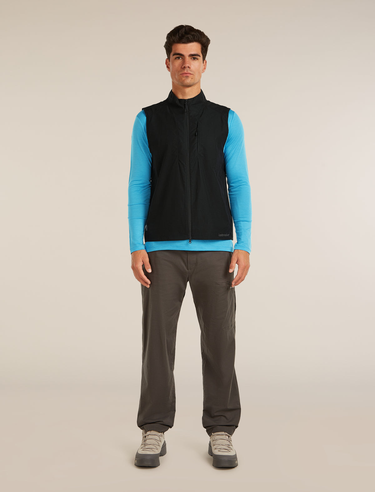 Men's Shell+™ Cotton Elevation Windbreaker Vest Black - 3