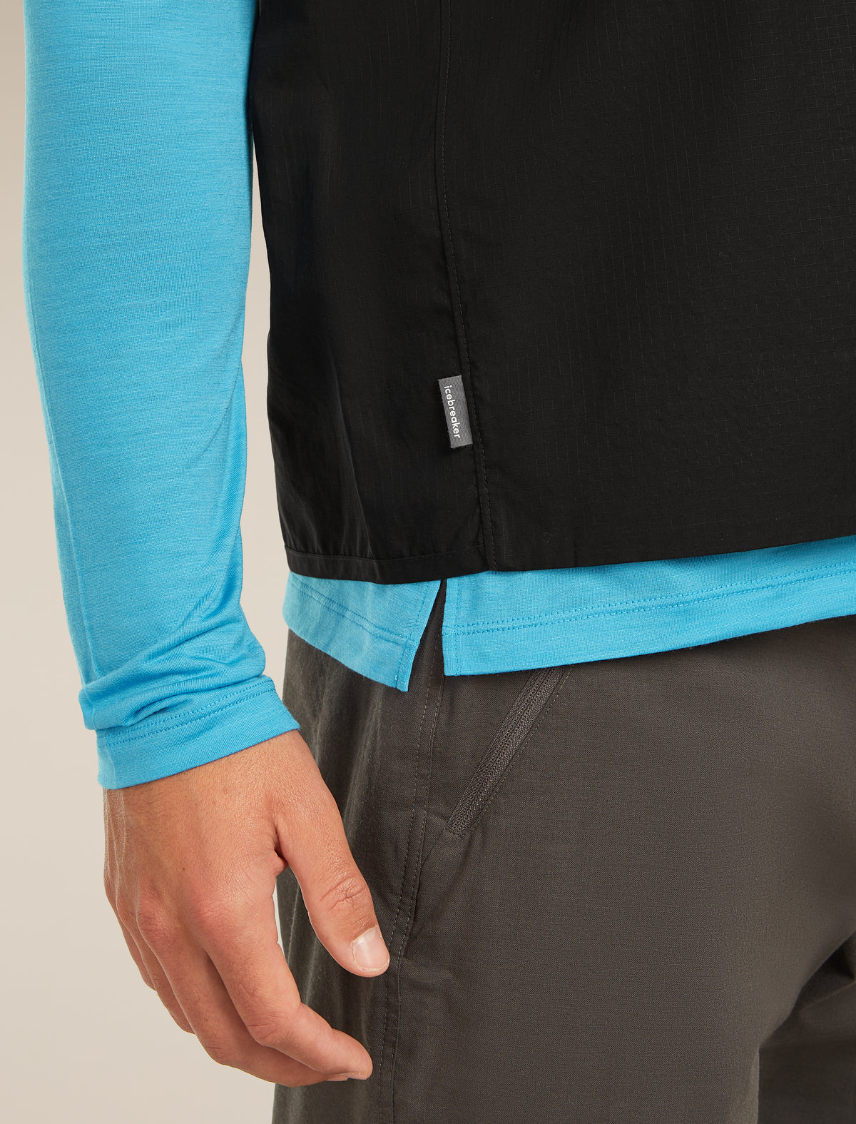 Men's Shell+™ Cotton Elevation Windbreaker Vest Black - 8