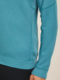 Men's Merino 260 Waffle Knit Wander Long Sleeve Half Zip Topaz - 7