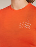 Women's Merino Blend 125 Cool-Lite™ Sphere Short Sleeve Tee Across The Peaks Fervid - 5