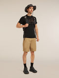 Men's Merino Blend 125 Cool-Lite™ Sphere Short Sleeve Tee Across the Peaks Black - 5