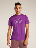 Men's Merino Blend 125 Cool-Lite™ Sphere Short Sleeve T-Shirt Across the Peaks Passion - 1