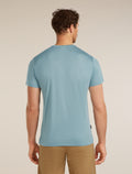 Men's Merino Blend 125 Cool-Lite™ Sphere Short Sleeve Tee Across The Peaks Flint Blue - 2
