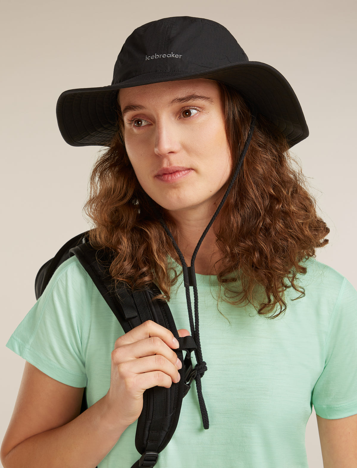 Chapeau unisexe coupe-vent Shell+™ Cotton à large bord  - 1