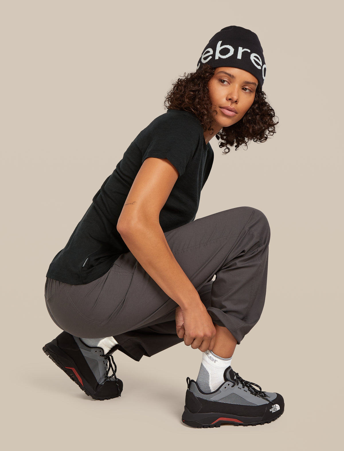 Women's Merino Hike+ Light Mini Socks Ecru hthr/alloy - 3