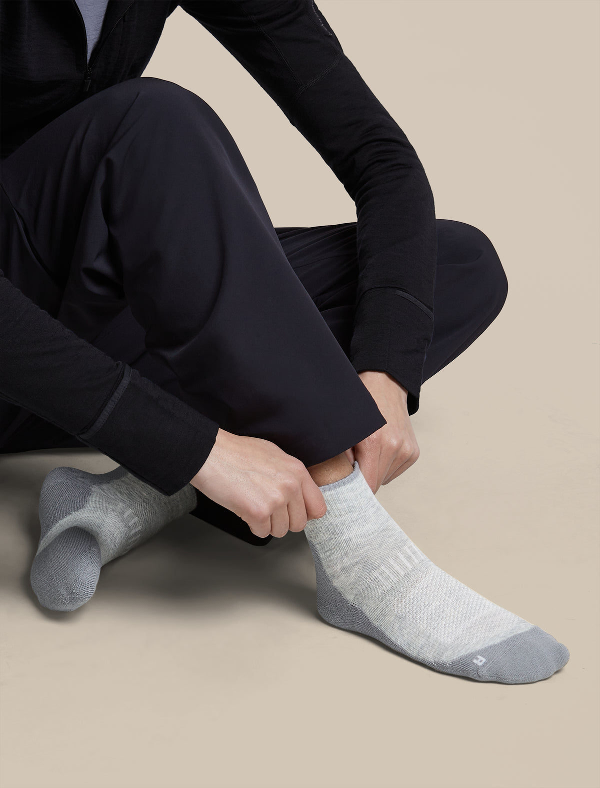 Women's Merino Hike+ Light Mini Socks BlizzardHeather/Alloy - 5