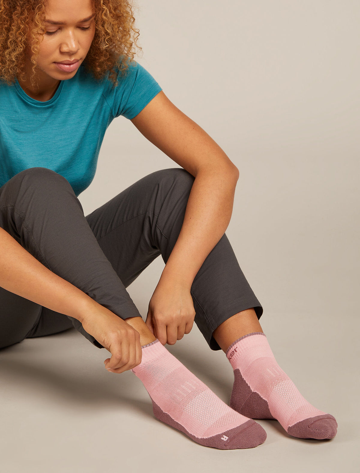 Women's Merino Hike+ Light Mini Socks Blush/Summit - 2