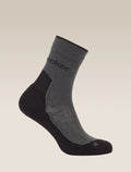 Women's Merino Hike+ Light Crew Socks Obsidian/Black - 1