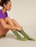 Women's Merino Hike+ Light Crew Socks Sphagnum/olive - 2