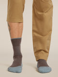 Men's Merino Hike+ Medium Crew Socks Porcini/Flint Blue - 3