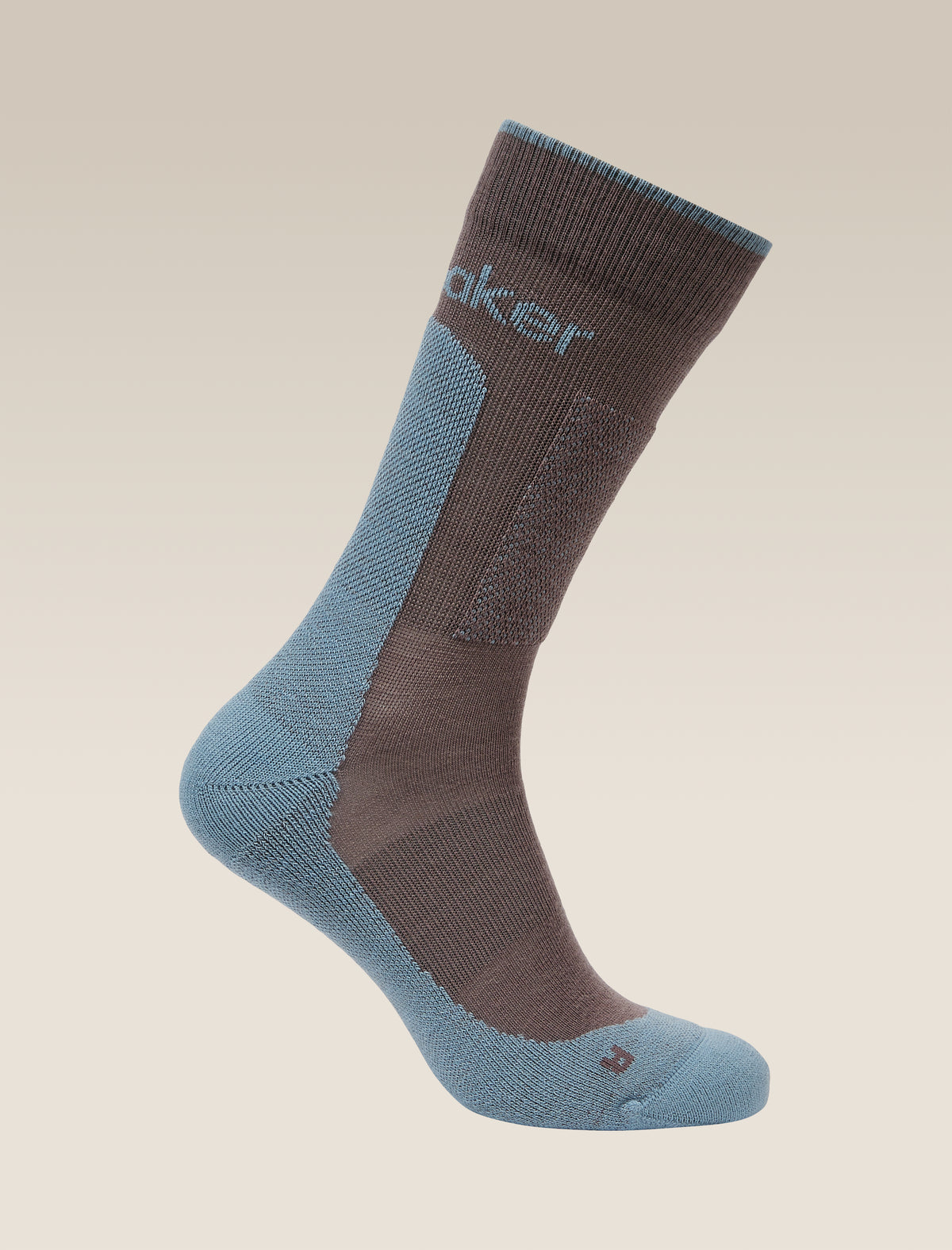 Men's Merino Hike+ Medium Crew Socks Porcini/Flint Blue - 5