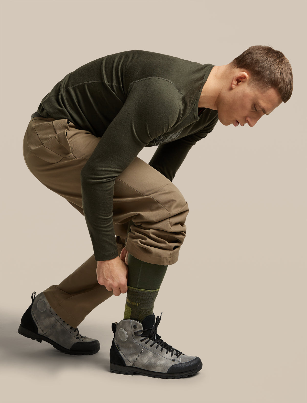 Chaussette mi-épaisse Hike+ en mérinos pour hommes  - 4