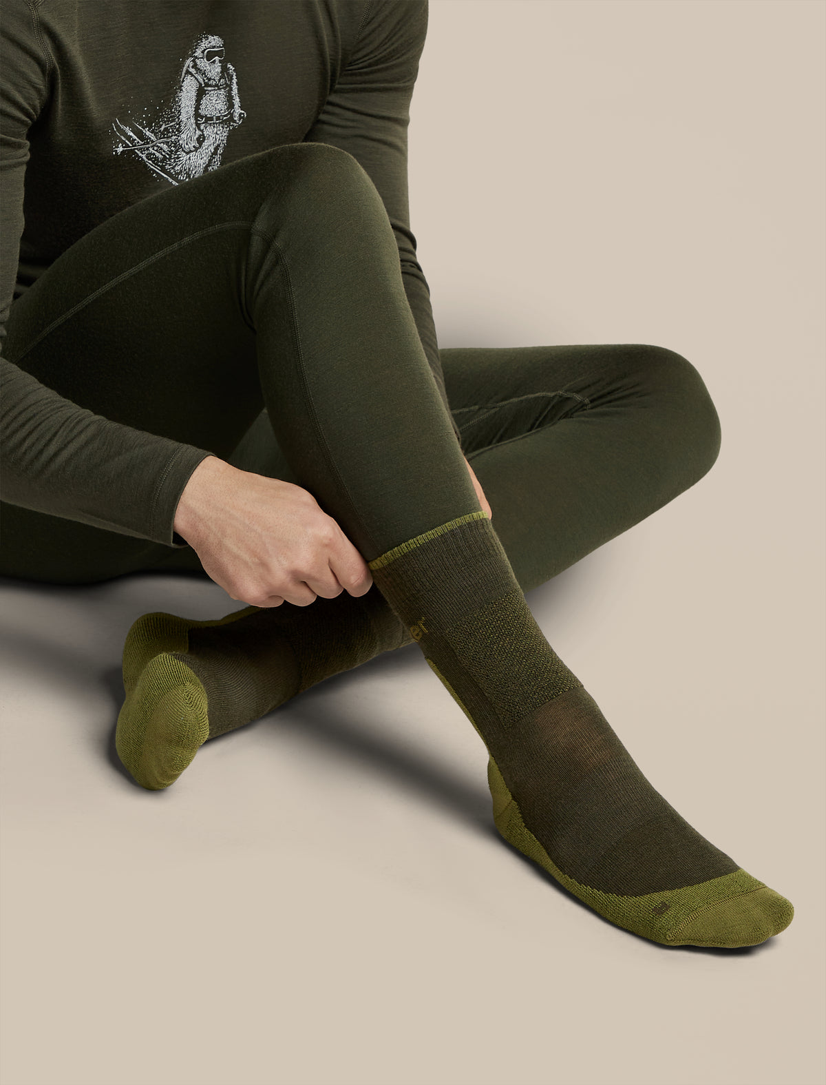 Chaussette mi-épaisse Hike+ en mérinos pour hommes  - 5