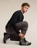 Men's Merino Hike+ Medium Crew Socks Cumin/Obsidian - 4