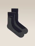 Men's Merino Hike+ Medium Crew Socks Midnight Navy/Obsidian - 1