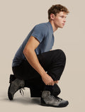 Men's Merino Hike+ Medium Crew Socks Midnight Navy/Obsidian - 4