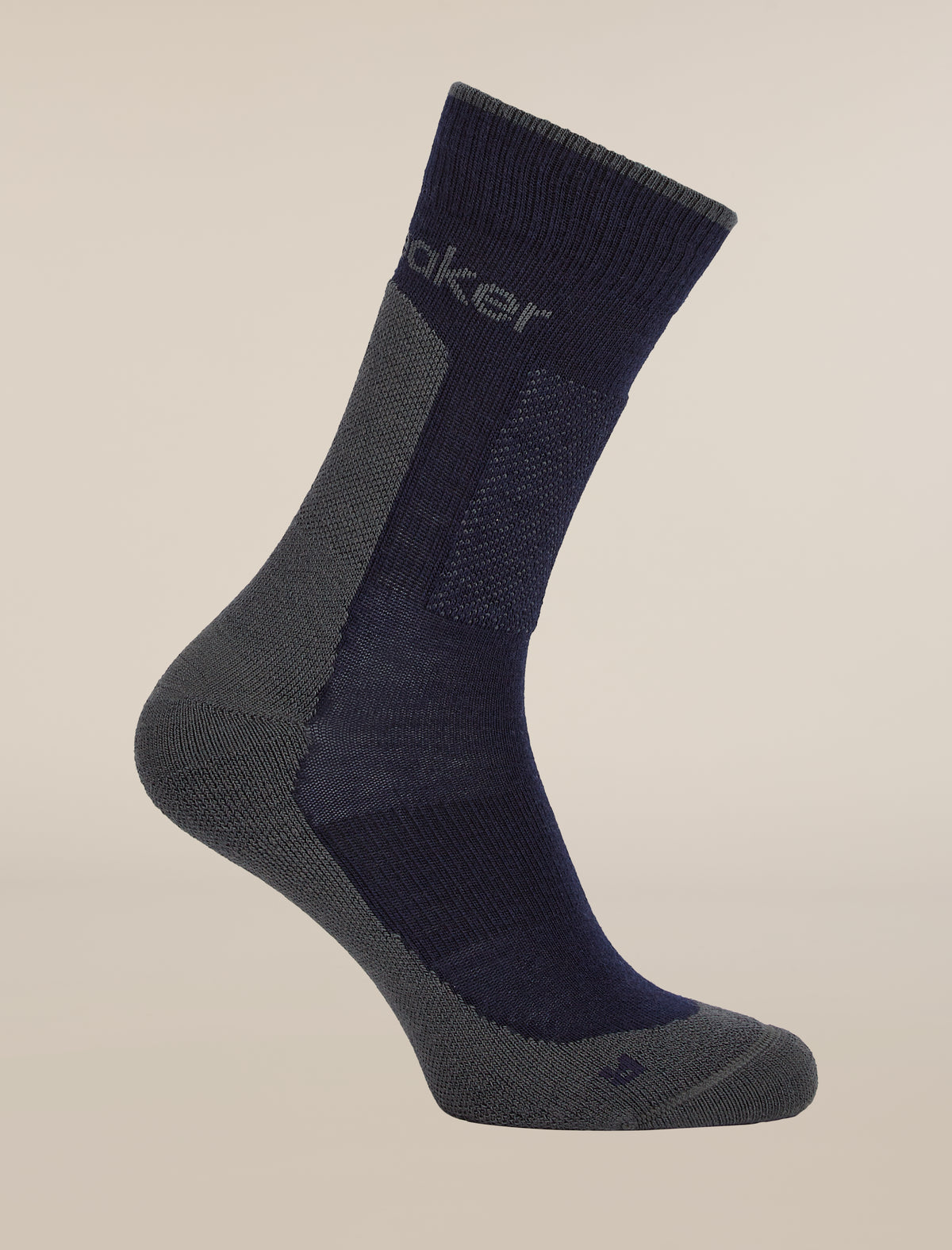 Men's Merino Hike+ Medium Crew Socks Midnight Navy/Obsidian - 3