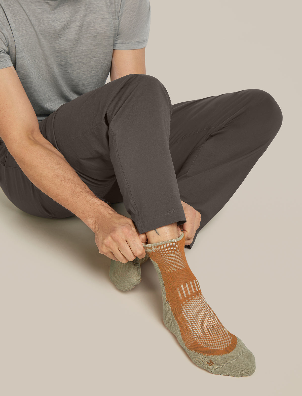 Men's Merino Hike+ Light Mini Socks Trail/Flagstone - 2
