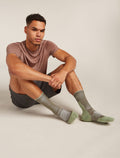 Men's Merino Hike+ Light Crew Socks Loden/lichen - 2