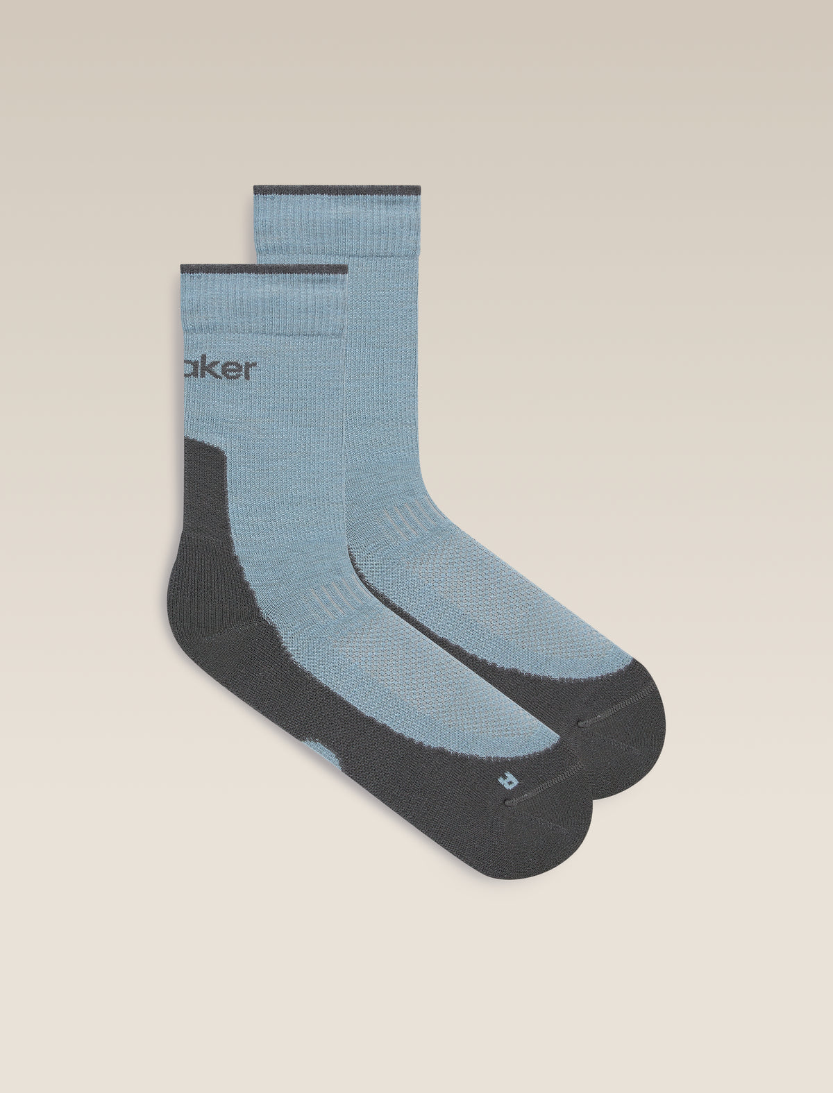 Men's Merino Hike+ Light Crew Socks Flint Blue/Obsidian - 1