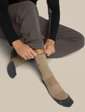 Men's Merino Hike+ Light Crew Socks Cumin/Obsidian - 5