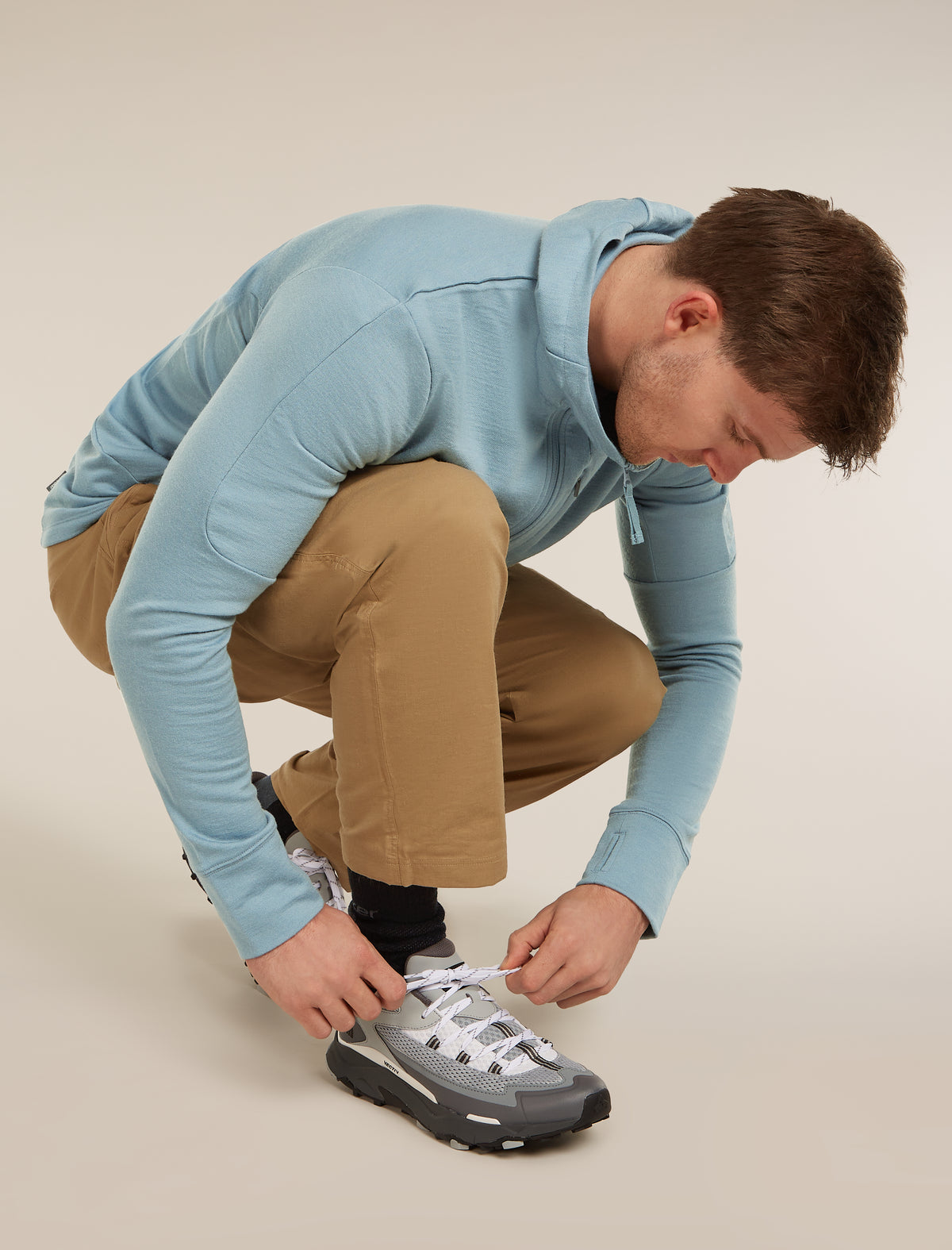 Men's Merino Hike+ Heavy Crew Socks Black/Obsidian - 4