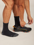 Men's Merino Hike+ Ultralight Socks Quarter Black/Obsidian - 1