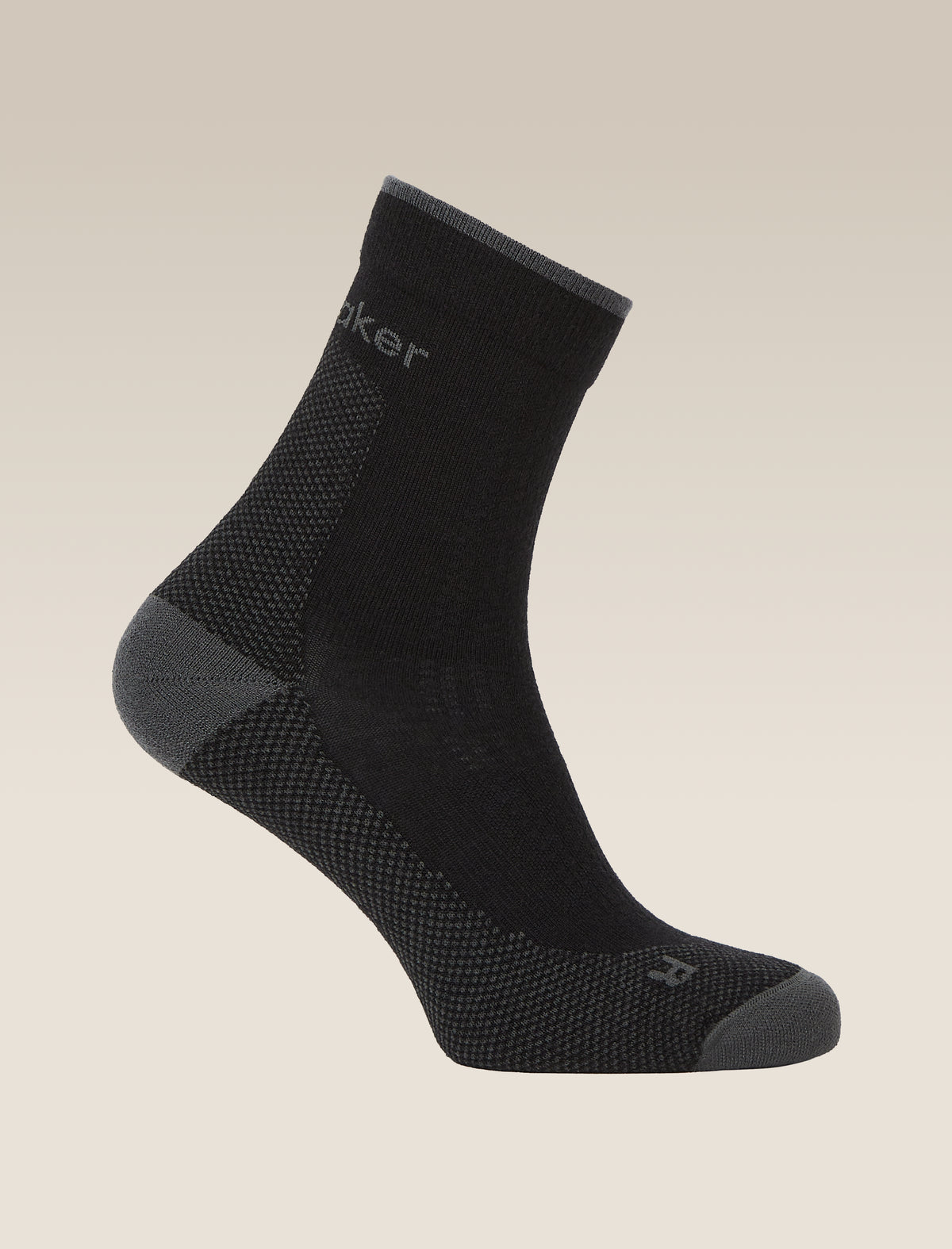 icebreaker Men's Merino Hike+ Ultralight Socks Quarter Black/Obsidian MEN - 4