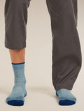 Men's Merino Hike+ Ultralight Quarter Socks Flint Blue/Atlantis - 3