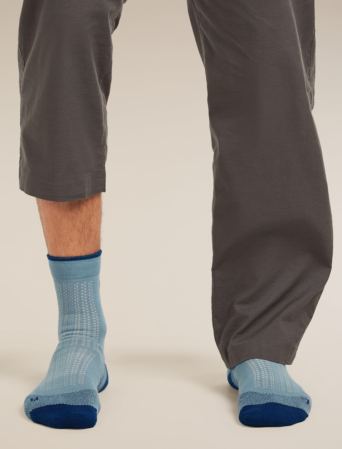 Men's Merino Hike+ Ultralight Quarter Socks Flint Blue/Atlantis - 4