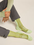 Men's Merino Hike+ Light Crew Socks IB Solar Olive/ashen - 1