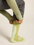 Men's Merino Hike+ Light Crew Socks IB Solar Olive/ashen - 2