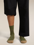 Men's Merino Hike+ Medium Crew Across the Peaks Socks Sphagnum/Cumin/Dark Loden - 2