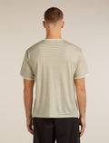 Unisex Merino 150 Short Sleeve Tee Stripe Flagstone/Chalk - 6