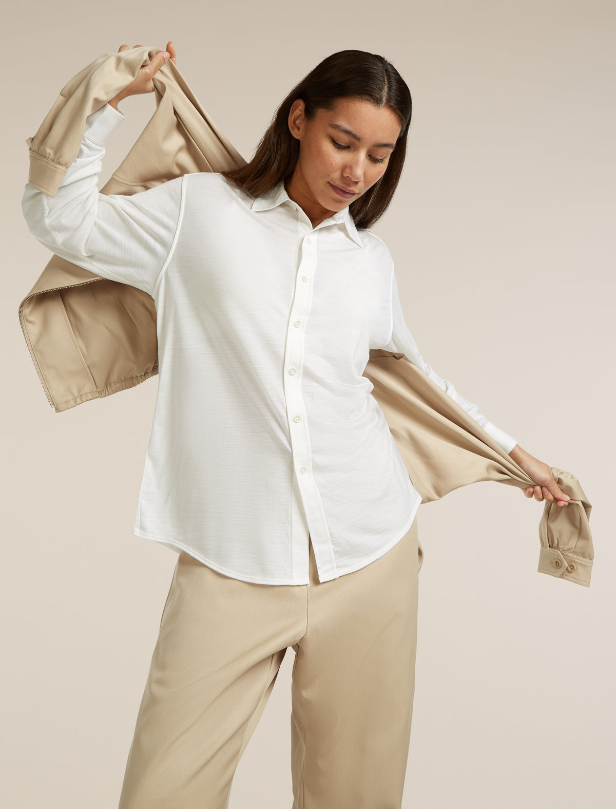 Unisex Merino Blend 125 Cool-Lite™ Long Sleeve Shirt Enamel - 18