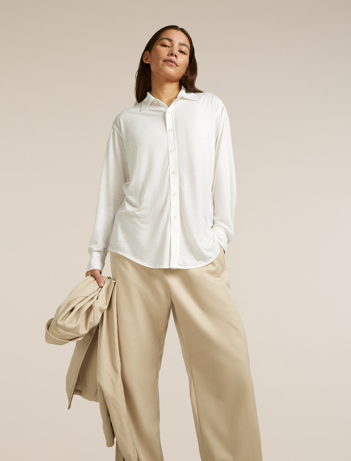 Unisex Merino Blend 125 Cool-Lite™ Long Sleeve Shirt Enamel - 20