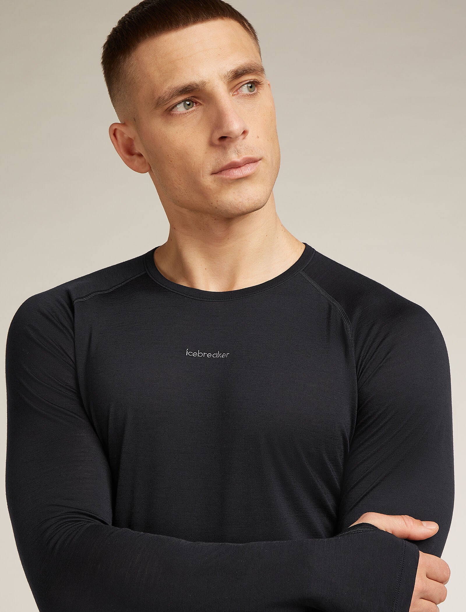 Men's Merino Blend 125 ZoneKnit™ Long Sleeve Crewe Thermal Top
