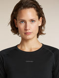icebreaker Women's Merino Blend 125 ZoneKnit™ Long Sleeve Crewe Thermal Top Black WOMEN - 8