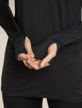 icebreaker Women's Merino Blend 125 ZoneKnit™ Long Sleeve Crewe Thermal Top Black WOMEN - 7