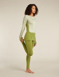 Women's Merino Blend 125 ZoneKnit™ Long Sleeve Crewe Thermal Top Olive/ashen - 4