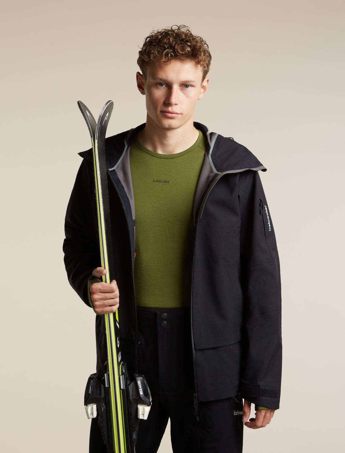 Men's Merino 200 ZoneKnit™ Long Sleeve Crewe Dark Loden/Sphagnum - 5
