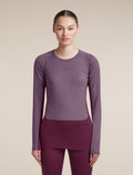 Women's Merino 200 ZoneKnit™ Long Sleeve Crewe Dark Berry/Grey Plum - 1